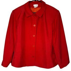 |VTG| DUE PER DUE 100% Silk Double Pocket Button Blazer